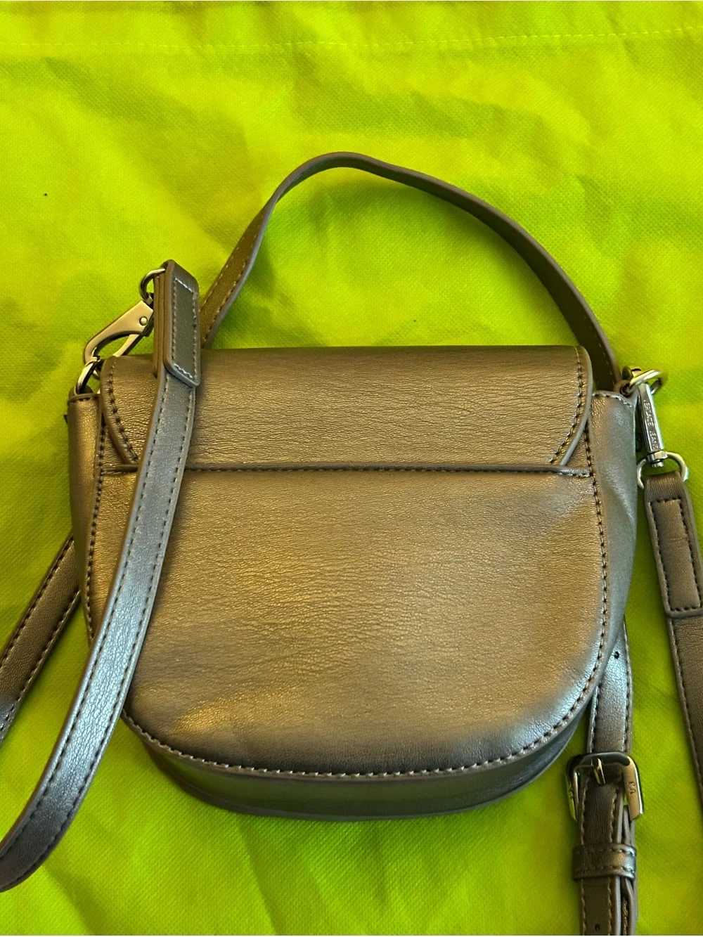 Versace Jeans Collection Olive Gray Crossbody Bag